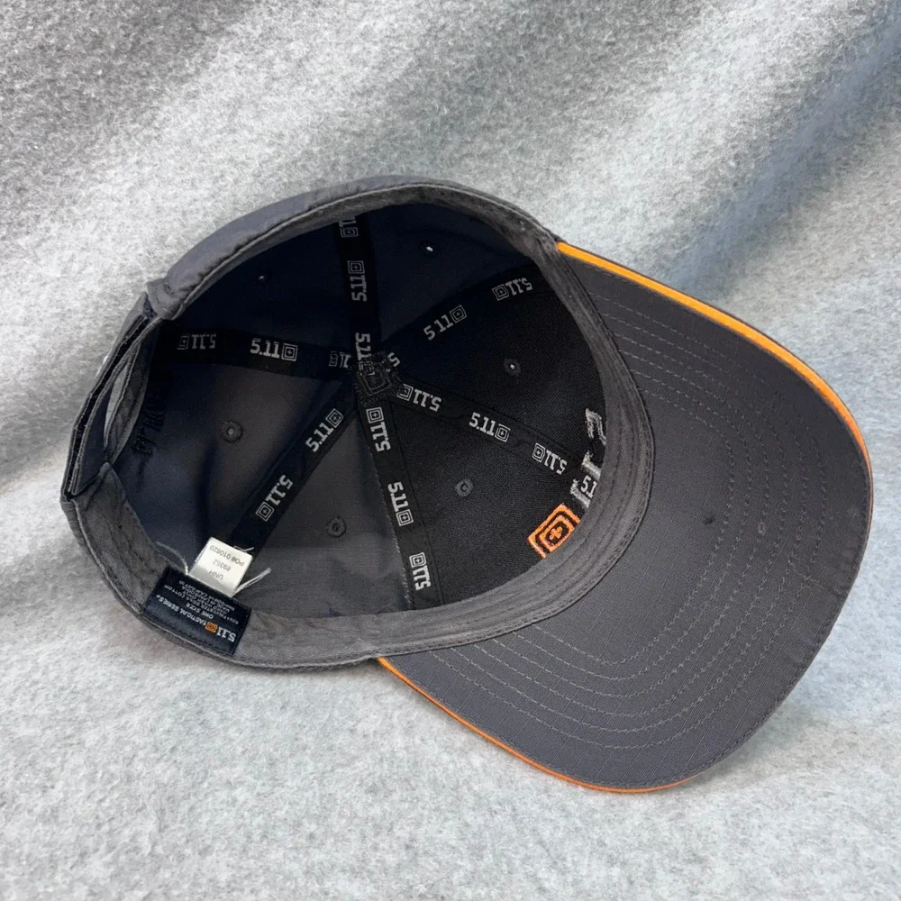 5.11 Tactical Logo Target Mens Grey Hat Always Be Ready Ripstop OSFA